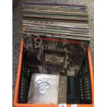 CARTON OF MAINLY 1980'S LP'S 7 SINGLES