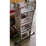 4 PART ALUMINIUM MULTI PURPOSE LADDER