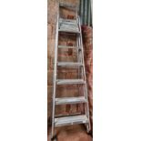 ABRU 6 STEP ALUMINIUM DECORATORS LADDER