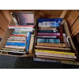 2 CARTONS OF BOOKS TOPOGRAPHICAL TITLES & OTHERS