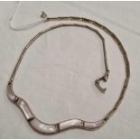 SILVER MOUNTED NECKLACE