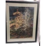 COLOUR PRINT ''PRAYER FOR THE WILD THINGS'' BY BEV DOOLITTLE WITH KEY TO THE REVERSE