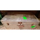 ALUMINIUM TRAVEL SHIPPING TRUNK