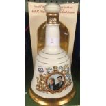 BOTTLE OF BELLS WHISKY TO CELEBRATE THE MARRIAGE OF PRINCE ANDREW AND MS FERGUSON 1996 - CERAMIC