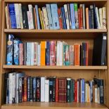 3 SHELVES OF HARDBACK & SOFT BACK BOOKS VARIOUS TITLES