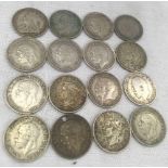 FOURTEEN SILVER 3 PENNIES