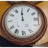 PERIOD WALL CLOCK WHITE DIAL & ROMAN NUMERALS A/F