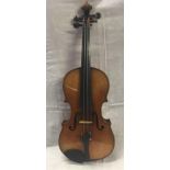 CASED VIOLIN, CASE A/F