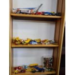 3 SHELVES OF MIXED & PLAY WORN TOYS