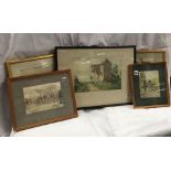GROUP OF 5 WATERCOLOURS OF LANDSCAPE AND ARCHITECTURAL SUBJECTS OF VARIOUS AGES
