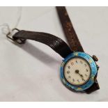 SILVER / ENAMEL WATCH A/F