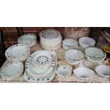 LARGE QTY OF PYREX LIBRARY PATTERNED DINNER SERVICE