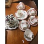 ROYAL ALBERT CUPS & SAUCERS ETC & ALLERTONS TEA WARE