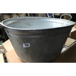 OVAL 2 HANDLED GALVANISED WASH TUB