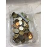 TUB OF MIXED WORLD COINAGE