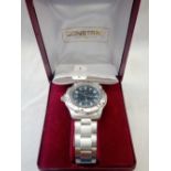 BOXED STAINLESS STEEL GENTS CONSTANT WRIST WATCH