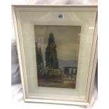 WATERCOLOUR OF AN ITALIAN GARDEN LANDSCAPE, SIGNED S ADOLFO, ''TIVOLI'' INSCRIBED VILLA D'ESTA 1904