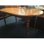 MODERN EXTENDING DINING TABLE WITH 'D' END'S