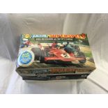 BOX SCALECTRIX SUPER SPEED MODEL MOTOR RACING GAME WITH TRACK CARS & CONTROLLER (CARS IN OFFICE)
