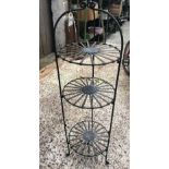 ROUND METAL THREE PART POT STAND