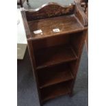 OAK NARROW BOOKCASE