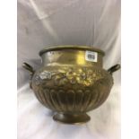 BRASS SPITTOON WITH 2 HANDLES