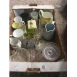 CARTON OF MIXED CHINA & GLASSWARE