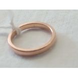 9CT GOLD WEDDING BAND 2.3g