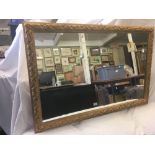 GILT FRAMED WALL MIRROR 31'' X 47''