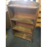 AN OAK BOOKCASE