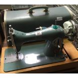 VINTAGE ALFA CASED ELECTRIC SEWING MACHINE - NO TABLE