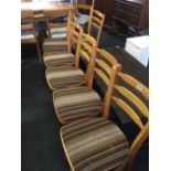 6 RETRO KITCHEN CHAIRS