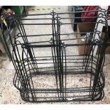 8 METAL PLASTIC COATED GARDEN CLOCHE FRAMES