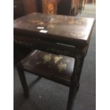 ORIENTAL LACQUERED SIDE TABLE