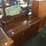 MAHOGANY DRESSING CHEST - NO MIRROR