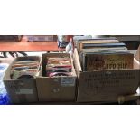 3 CARTONS OF MISC LP & 45 RECORDS