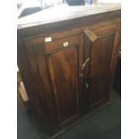 MAHOGANY CORNER CABINET