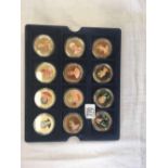 A TRAY OF 12 COOK ISLANDS DOLLAR COINS 2007