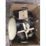 CARTON WITH SET OF KITCHEN SCALES & VARIOUS OTHER METAL WORK