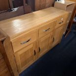 MODERN TEAK EFFECT SIDEBOARD