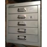 A BISLEY 5 DRAWER FILING SYSTEM