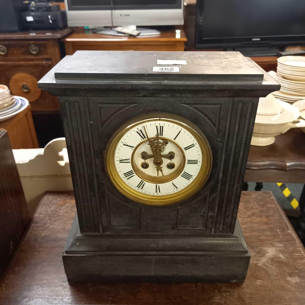 SLATE MANTEL WALL CLOCK