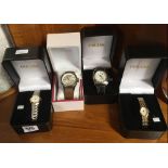 2 BRAND NEW LADIES PULSAR WATCHES & 2 BRAND NEW PULSAR GENTS WATCHES - ALL BOXED