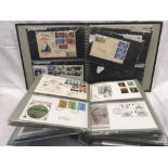 LARGE QUANTITY OF UK FIRST DAY COVERS (APPROX. 112) IN TWO ALBUMS STARTS 1946 BUT MOST FROM THE