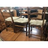 ERCOL GOLDEN DAWN EXTENDING DINING TABLE & 6 CHAIRS