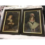 PAIR OF LARGE ORIGINAL VICTORIAN PEARS PRINTS, ''BUBBLES'' AND ''CHERRY RIPE'' WITH PEARS