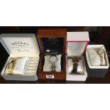 3 BRAND NEW BOXED GENTS WATCHES (2 ROTARY,& 1 PULSAR) & 1 LADIES TIMEX WATCH - ALL BOXED