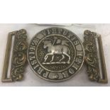 A QUEENS REGIMENT THE ROYAL WEST SURREY'S OFFICERS BELT BUCKLE