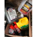 3 X ENGINE DEGREASER SPRAY CANS, WHITE GLOSS, SPRAY PAINTS, SPRAY PAINT REMOVER ETC. CARTON OF