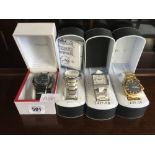 4 BRAND NEW GENT LORUS WATCHES - ALL BOXED